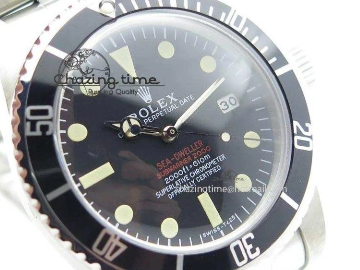 1217 SoftTouch Vintage Sea Dweller 1665 JKF Best Edition Double Red On Bracelet A 3980